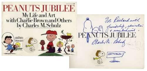 Charles Schulz Signed Drawing of Snoopy | Nate Sanders