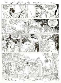Philippe Delaby | Murena, Ceux qui vont mourir …, Planche originale à l’encre de chine pour cet album paru en 2002 chez Dargaud. Dédicacée par Delaby et Dufaux. | Septimus