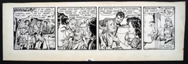 John Thornton | Flamingo Daily Strip #4 (SIGNED) | Illustration Art Gallery