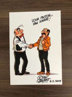 Dirk Stallaert | Kiekeboe, Nero - Originele tekening Dirk Stallaert - Nero + Marcel Kiekeboe - Page volante - (2005) | Catawiki