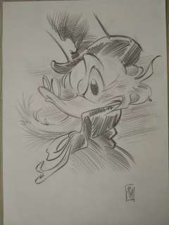 Paolo Mottura | Moby Dick parodia - Paolo Mottura Illustrazione originale "Quakhab" - Page volante - Exemplaire unique - (2016) | Catawiki