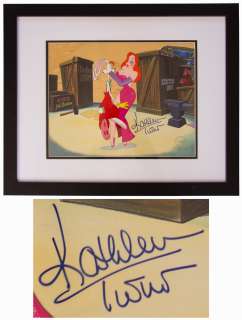 Disney Limited Edition Sericel From the 1988 Film ’’Who Framed Roger Rabbit’’ -- Signed by Kathleen Turner Who Voiced the Character Jessica Rabbit -- With Disney & Beckett COAs | Nate Sanders