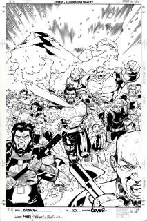 Arthur Thibert Georges Jeanty - Bishop: the Last X-Man #10 Cover (Bishop, Nom, Link, Jinx, Scorch) 2000