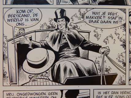 Ron Van Riet | Robert en Bertrand 88 - Originele pagina (p.13) - Het Congocontract - Page volante - (1990) | Catawiki