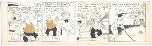 Vern Greene | Greene - Bringing Up Father 4/23/1963 | Russ Cochran