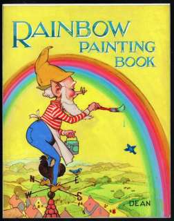 Onbekende Artiest | Cover kinderboek - Originele illustratie in gouache op board (33 x 26 cm.) - Originele cover-illustratie - ’Rainbow Painting Book’ - (1950/1955) | Catawiki