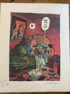 Vuillemin, Philippe | Vuillemin, Philippe - Dessin original couleur - Bon plan - (1990) | Catawiki