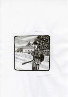 Frantz Duchazeau – Les derniers jours de Robert Johnson – Illustration originale 02 - Frantz Duchazeau – Les derniers jours de Robert Johnson – Illustration originale 02