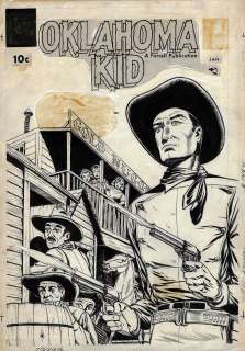 Unknown | Unknown - OKLAHOMA KID #4 Cover (1958) | Russ Cochran