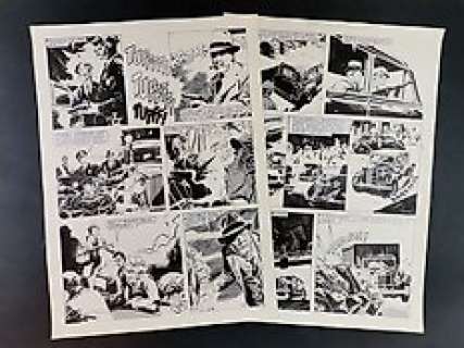 Gustavo Trigo | Gustavo Trigo - 2x tavole originali consecutive "La Giungla di Pietra" - Page volante | Catawiki