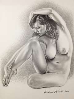 Michael McColm | Pin Up - McColm - A3 Large Original Drawing Female Nude Erotic Art - (2020) | Catawiki