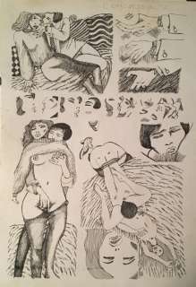 Guido Crepax | G. Crepax - tavola originale. "OmosessualitÃ " - Page volante - Exemplaire unique - (1980) | Catawiki