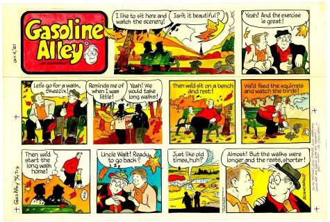 Jim Scancarelli | Scancarelli - GASOLINE ALLEY, Sunday (10/4/1987) NO RESERVE! | Russ Cochran