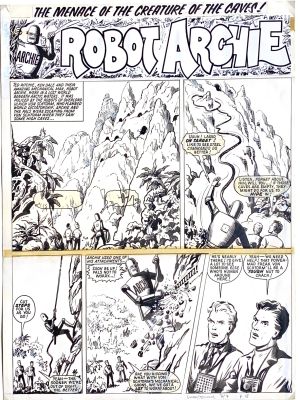 Ted Kearon, Robot Archie original page | Comic Art Masters