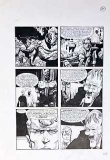 Sergio Toppi - Martin Mystère - S. Toppi - original page "Questioni di Famiglia" pg. 21 - Page volante - Exemplaire unique - (1995)