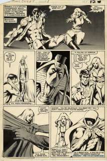 MOON KNIGHT #1 PAGE 12 BILL SIENKIEWICZ 1980 MK’s 1st Titled issue, 1st donning of cloak of Khonshu, Moonknight Origin page | AB Comic Art