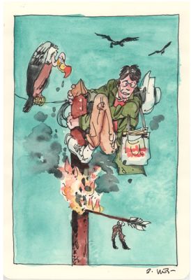 Bastien Vives | BVives - LDM - Midi entre 4 planches - 12- 20,5x14 - | Manjari & Partners