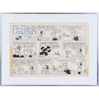Popeye Sunday Comic Strip, Bud Sagendorf, 1987 | misc / divers