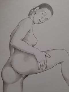 Stalner, Jean-Marc - Jean-Marc Stalner - Dessin original - Illustration érotique - Format: 21 x 25 cm.