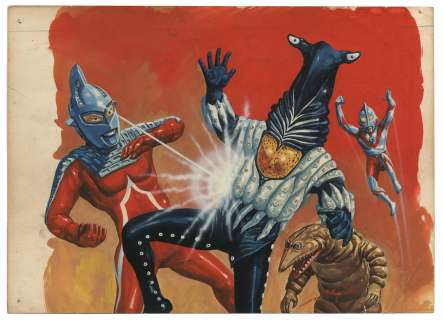 Kajita Tatsuji Hand drawing color illustration "Ultraman" | Mandarake (Big Web)