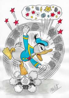 Millet | Millet - Original Drawing - Donald Duck - Size: 30 x 42 cm. | Catawiki