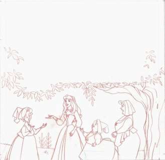 Josep Maria Cardona | Disney Studios - Sleeping Beauty - Original Production Drawing - Cardona, Josep Maria - (1990) | Catawiki