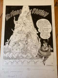 Michel Bridenne | mormoi - Planche originale - Michel Bridenne - Le grand lubric circus - Exemplaire unique - (1975) | Catawiki