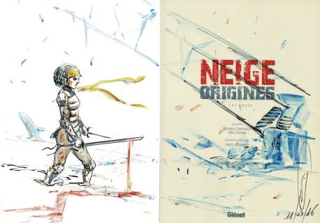 Vignaux - Lot 304 - Neige origines tome 1 en édition originale, agrémenté d’une dédicace. Proche de l’état neuf.