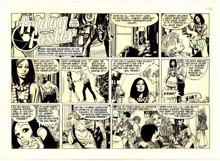 Jorge Langaron | Langaron - FRIDAY FOSTER, Sunday Page (07/10/1970) NO RESERVE! | Russ Cochran