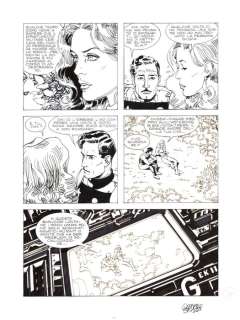 Germano Bonazzi | Nathan Never-Agenzia Alfa n. 2 - 4x G.Bonazzi - Tavola Originale "I naufraghi dello spazio" - Page volante - Exemplaire unique - (1998) | Catawiki