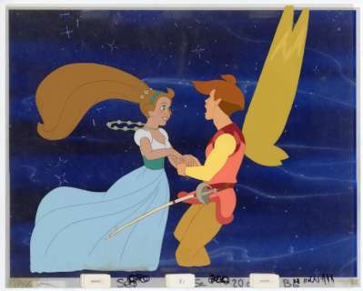 Don Bluth | Sullivan Bluth - Multi Cels + Copy Background - Thumbelina - Exemplaire unique - (1994) | Catawiki