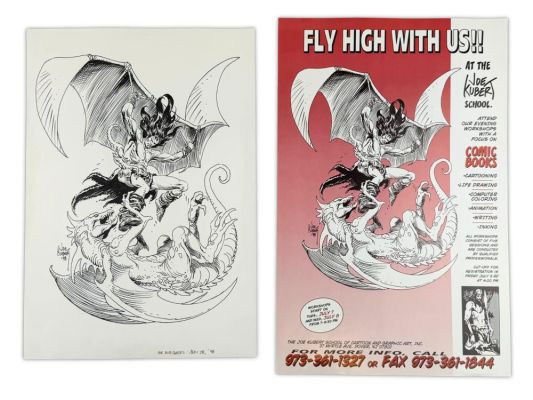 Joe Kubert School Poster with Original Art | Weiss Auctions