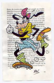 Xavi (Xavier Vives Mateu) | Goofy - Dibujo original - Run, Forrest Goofy - 13,8 x 22 cm. - (2020) | Catawiki