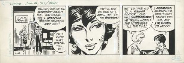 Joe Kubert | Winnie Winkle, Strip du 16 juillet 1981 | Galerie 9ème Art