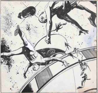 Gillon | Les Naufragés du temps, case inédite relative Ã … | Millon