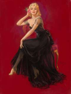 Jules Erbit (American, 1889-1968)
 Pamela, 1950
 Pastel on board
 40 x 30 in.
 Signed center right
 
 ... | Heritage