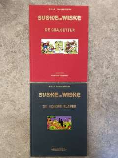 Willy Vandersteen | Suske en Wiske - Goalgetter met opdrachttekening - De schone slaper - 2x Luxe uitvoering - Cartonné - EO - (1999/2000) | Catawiki