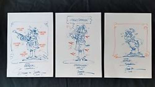 Jean Pol - Kramikske - 3 Opdrachttekeningen - (2003/2005)