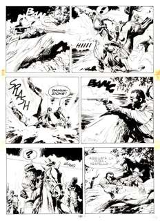 Giovanni Ticci | Tex n. 297 - Giovanni Ticci - Tavola Originale "Gli Avvoltoi" - Page volante - Exemplaire unique - (1985) | Catawiki