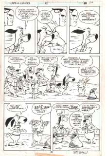 Roman Arambula, Scott Shaw - Laff-a-Lympics #11 P.26 - Lots of Hanna-Barbera Characters - 1979 Signed