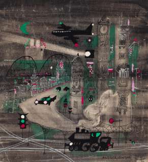 Waldemar Andrzejewski (1934 - 1993) | Waldemar Andrzejewski | "Tajemnicze fale", ilustracja, 1964 | Desa Unicum