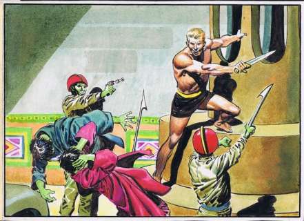 Lawrence, Don | Original drawing The Trigan Empire  - Original frame for the story Elekton in Danger  - (1966) | Catawiki