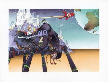 Pascal Somon - Hommage couverture Métal Hurlant n°24