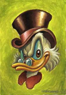 Joan Vizcarra | Uncle Scrooge - Original Painting - Joan Vizcarra - Acrylic Art | Catawiki