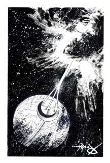 Death Star Sketch by Ron Wilson | mycomicshop.com