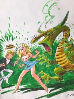 Dany | Dany - Dessin original couleur - Olivier Rameau - Colombe en grand danger | Catawiki