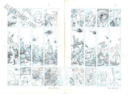 Frank Quitely - multiversity pax americana page 52 and 53