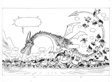 Thierry Martin - Mickey et les mille Pat, double planche 68-69