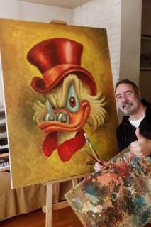 Joan Vizcarra | "$crooge" Tribute to Carl Barks - Large Original Painting - Joan Vizcarra - 115 x 2 x 89 cm - Acrylic Art | Catawiki