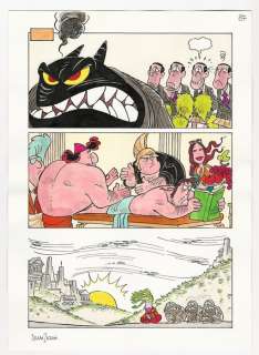 Silvia Ziche | Olimpo S.p.a. - Silvia Ziche - tavola originale "Caccia Grossa" - Page volante - Exemplaire unique - (2002) | Catawiki